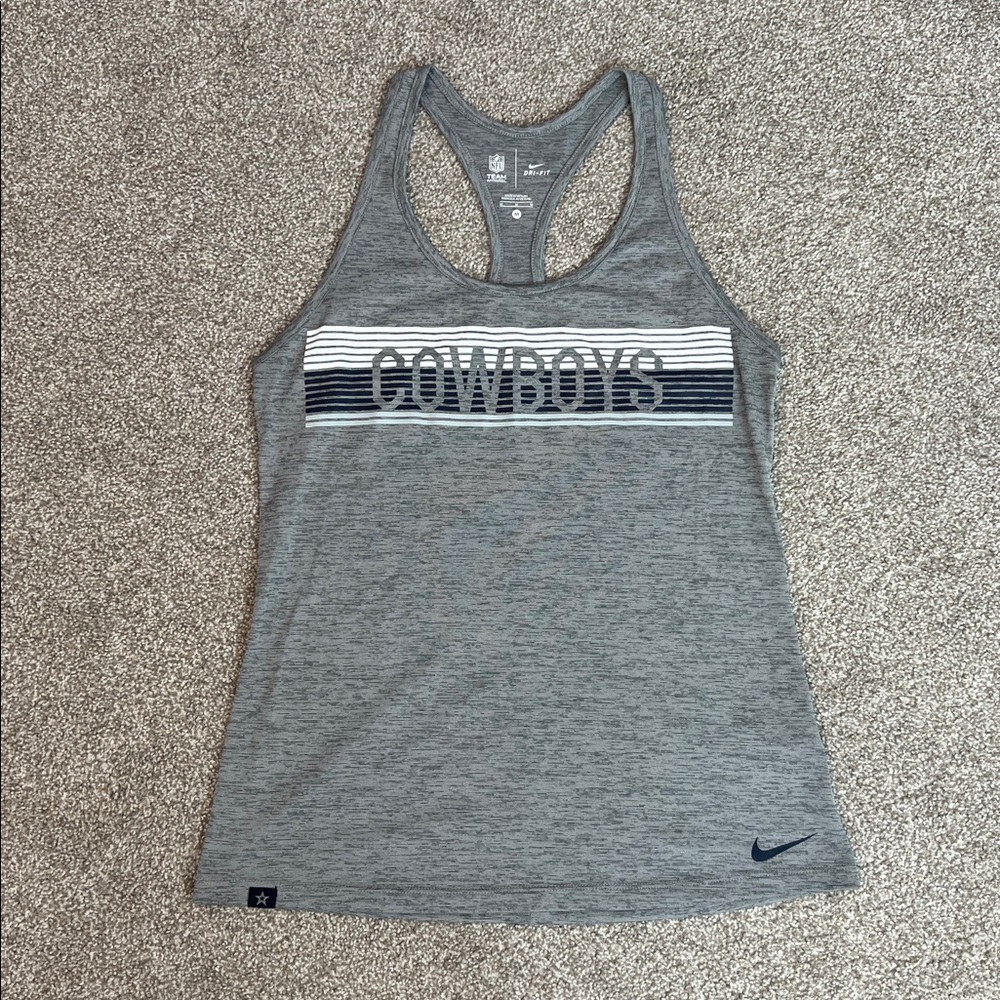 Nike Gray Cowboys Racerback‎ Tank